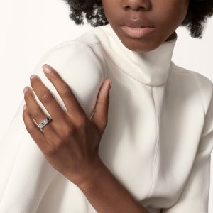 Nhan Cartier Love Classic Model Paved Ceramic Che Tac Vang 18K Full Kim Cuong Tu Nhien 5