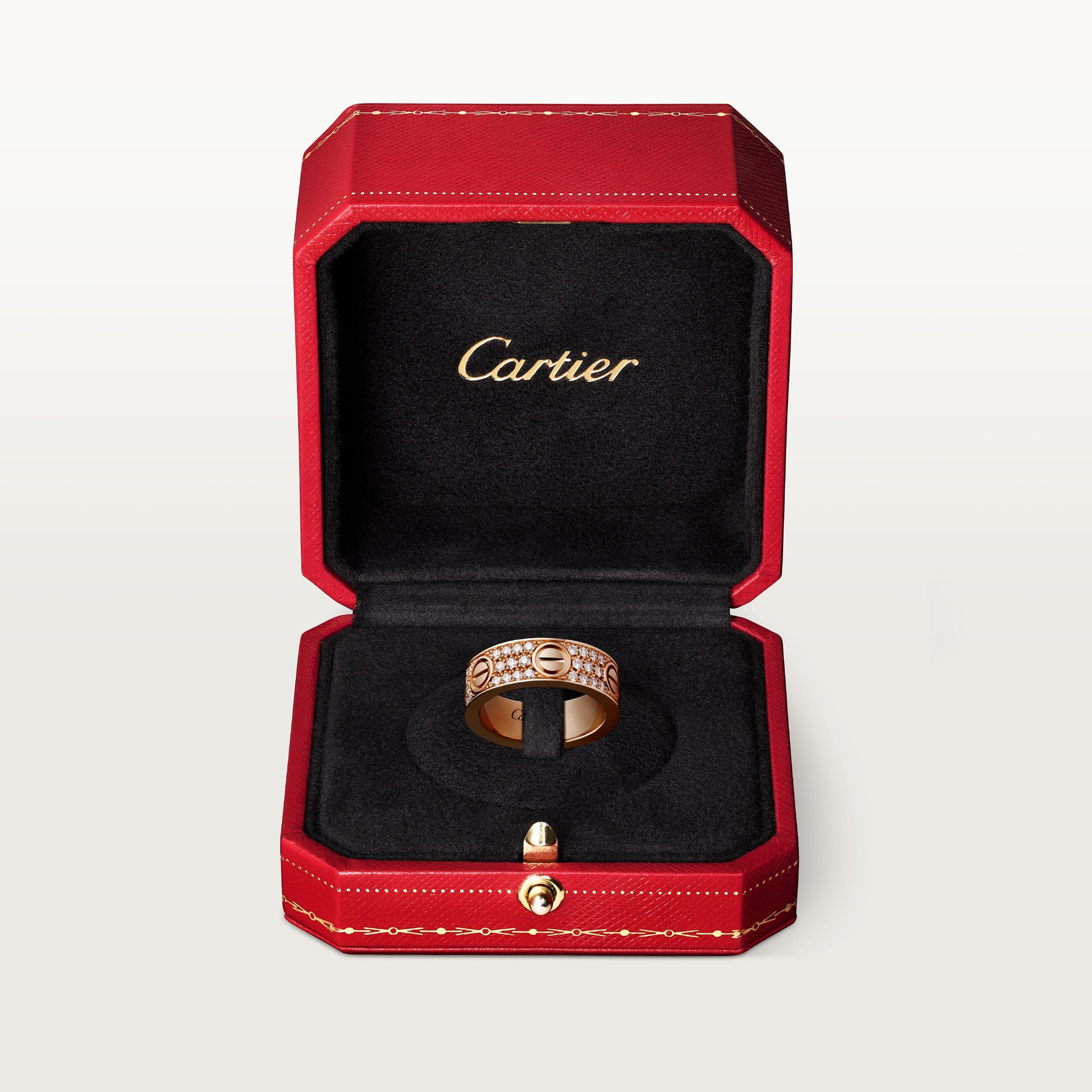 Nhẫn Cartier Love Classic Model Paved Chế Tác Vàng Hồng 18K Full Kim Cương Tự Nhiên (2) Nhan Cartier Love Classic Model Paved Che Tac Vang Hong 18K Full Kim Cuong Tu Nhien 2