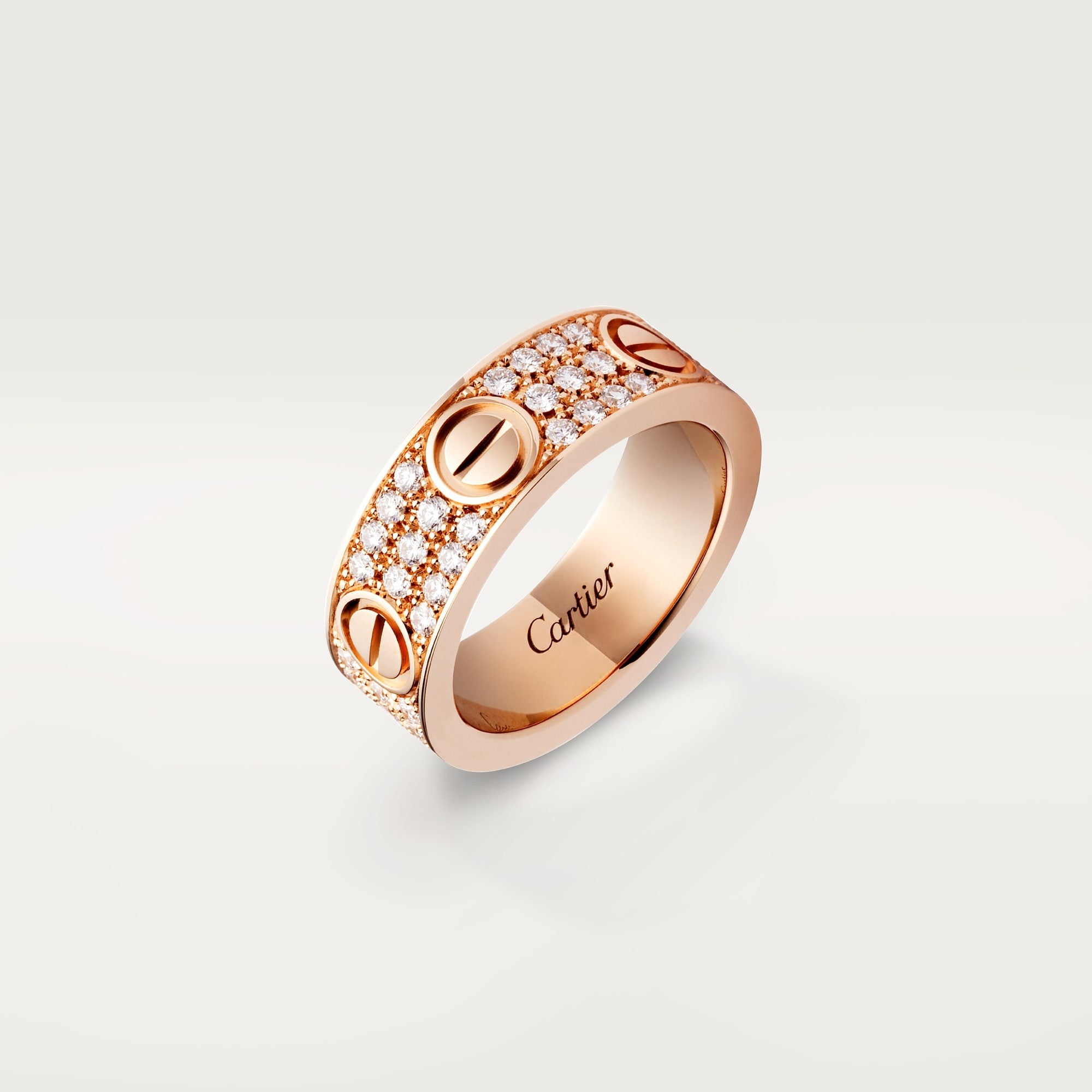 Nhẫn Cartier Love Classic Model Paved Chế Tác Vàng Hồng 18K Full Kim Cương Tự Nhiên (9) Nhẫn Cartier Love Classic Model Paved Chế Tác Vàng Hồng 18K Full Kim Cương Tự Nhiên (6)