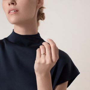 Nhan Cartier Vendome Louis Che Tac Vang 18K Nhap Khau Hong Kong 25mm 7