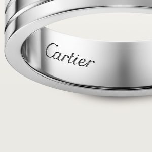 Nhan Cartier Vendome Louis Che Tac Vang Trang 18K Nhap Khau Hong Kong 48mm 3