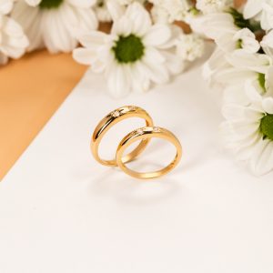 Nhẫn Đính Kim Cương Tự Nhiên - Nhẫn Cưới Vàng 18K Chế Tác MiA Jewelry MNC06