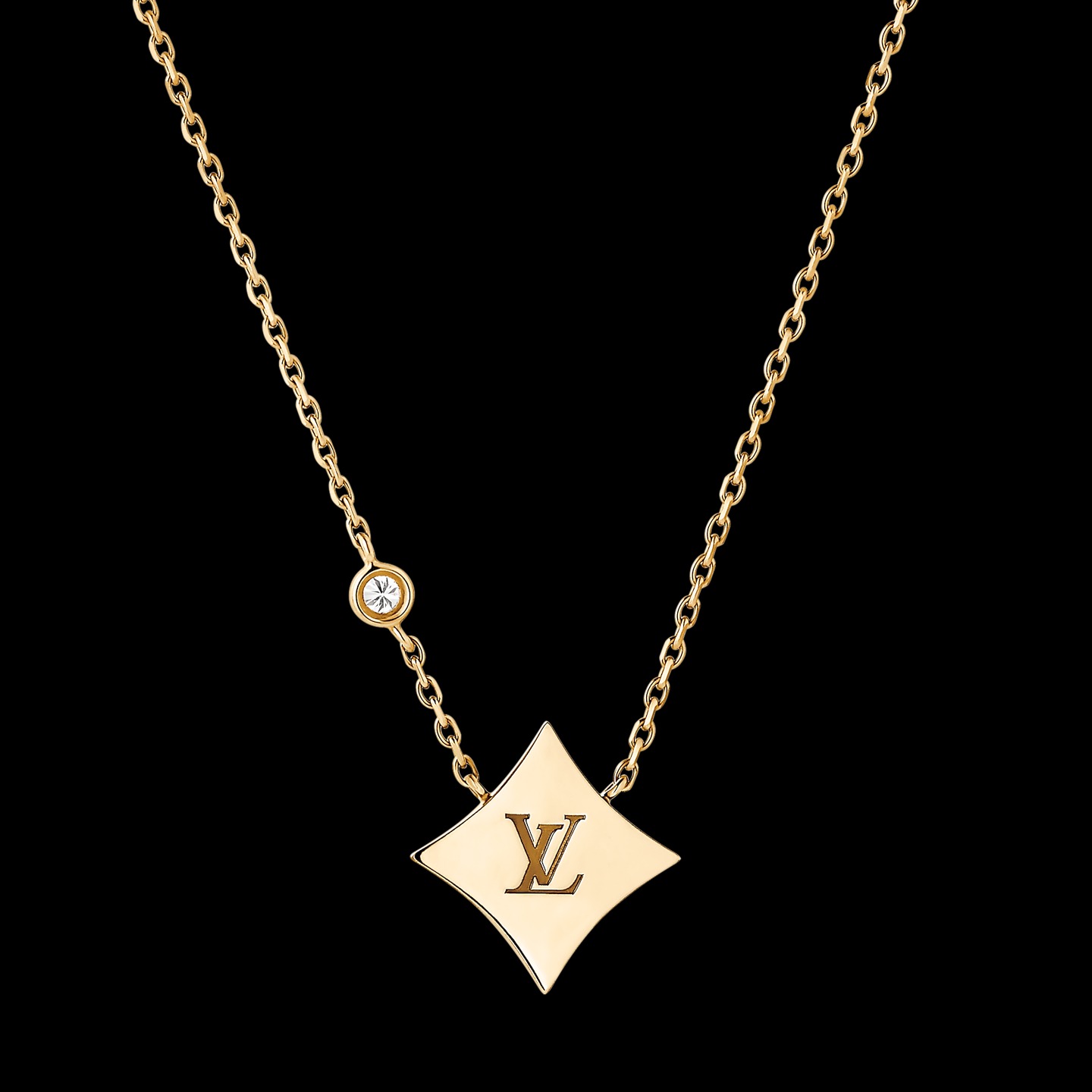 Vòng Cổ Louis Vuitton Color Blossom Star BB Vàng 18K Đá Amazonite 1 Viên Kim Cương 41cm (3) Vong Co Louis Vuitton Color Blossom Star BB Vang 18K Da Amazonite 1 Vien Kim Cuong 41cm 3