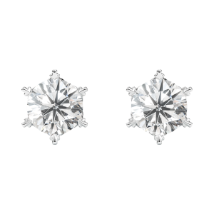 Vỏ Bông Tai Vàng Trắng 18K Kim Cương Thiên Nhiên - ME25004